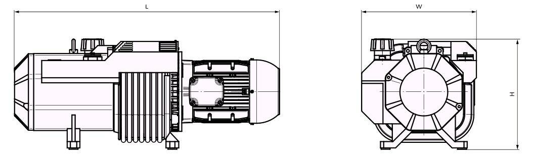 Габаритные размеры (чертеж) Busch Seco SD 1140 C